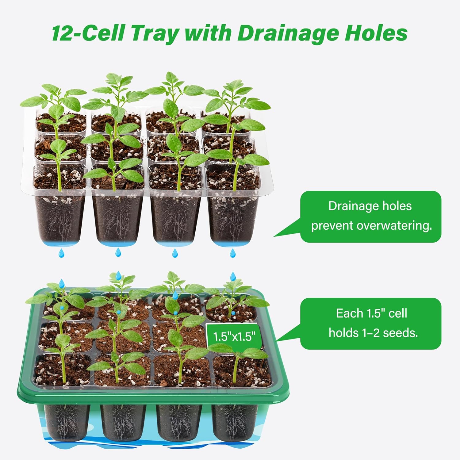 Seed Starter Kit with Adjustab - огляд і ціна Dome Propagation Kit