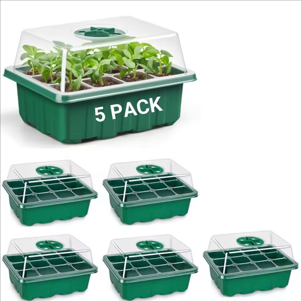 10pcs/5pcs Seedling Trays Seed - огляд і ціна Dome Propagation Kit