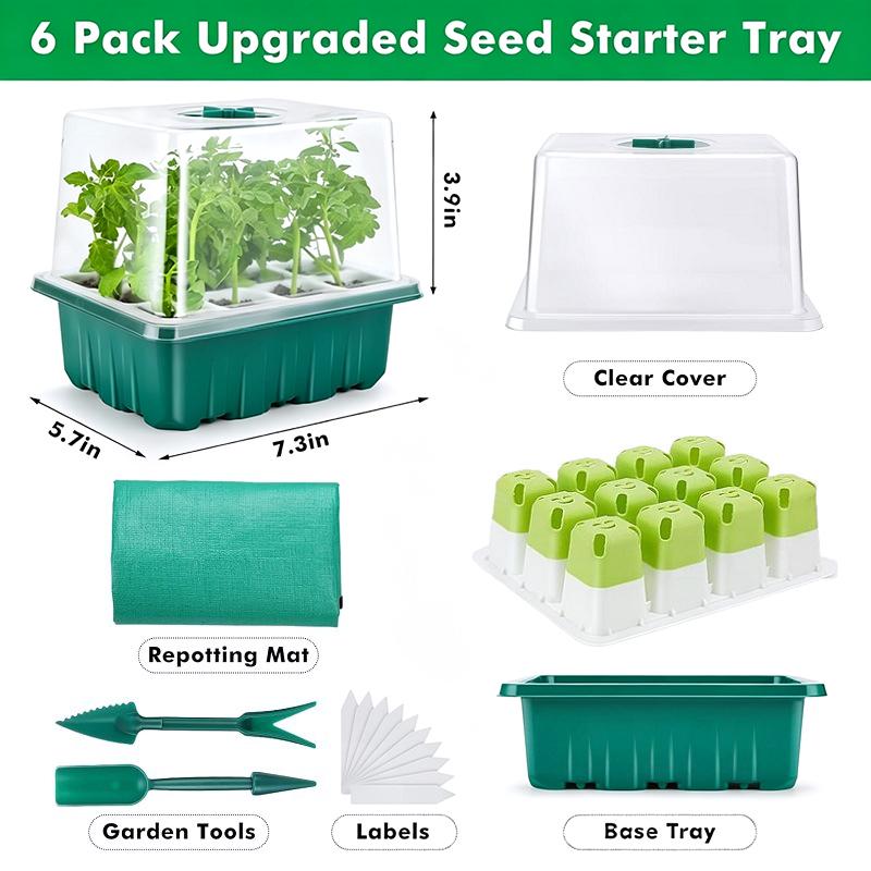 1Set Seed Starter Tray Mini Gr - огляд і ціна Dome Propagation Kit