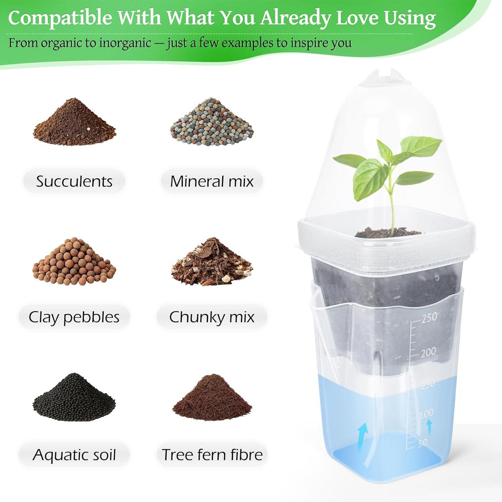 Self Watering Pots 12Pcs Seed  - огляд і ціна Dome Propagation Kit