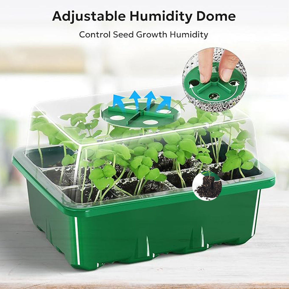 10pcs/set Seedling Trays Seed  - огляд і ціна Dome Propagation Kit