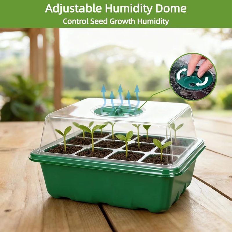 Seed Starter Tray Mini Greenho - огляд і ціна Dome Propagation Kit