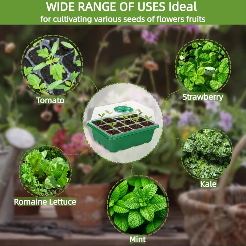 Seed Starter Tray Mini Greenho - огляд і ціна Dome Propagation Kit